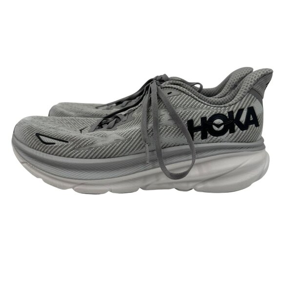 Hoka One One Clifton 9 Grey Mens Size 10D Lightweight Running Shoes - Picture 5 of 12